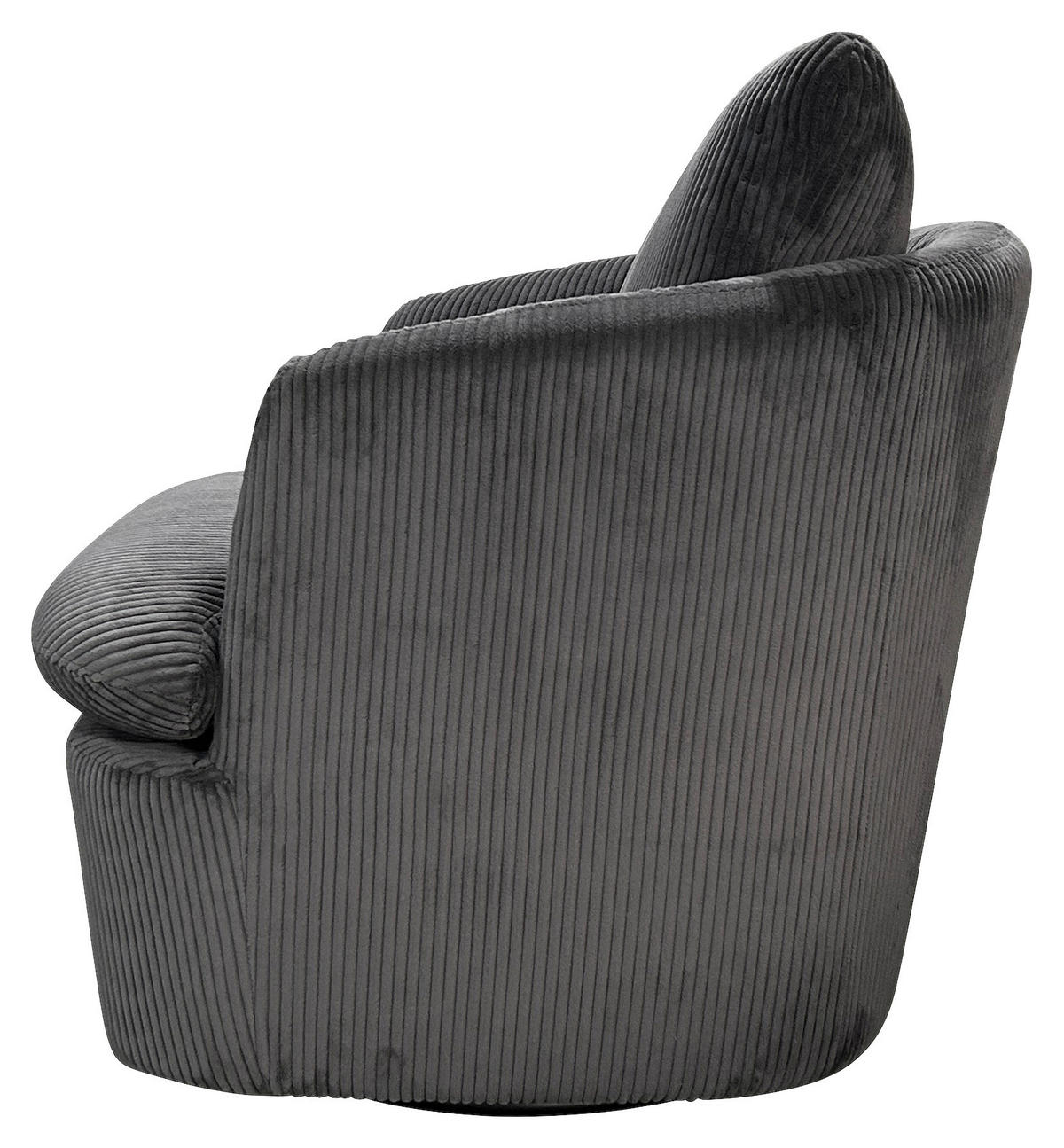 SESSEL in Cord Dunkelgrau  - Dunkelgrau, Basics, Textil (72/78/77cm) - MID.YOU