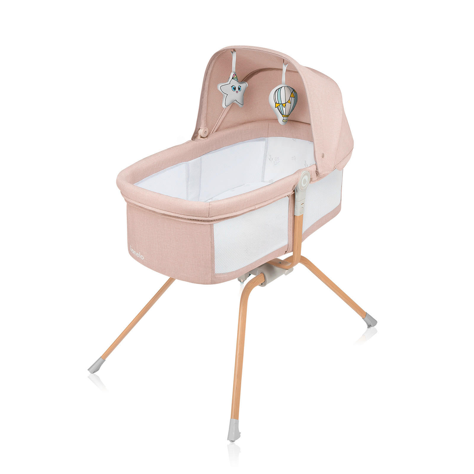 REISEBETT Malin Evo Beige, Naturfarben, Weiß  - Beige/Naturfarben, Basics, Kunststoff (107/63/93cm) - Lionelo