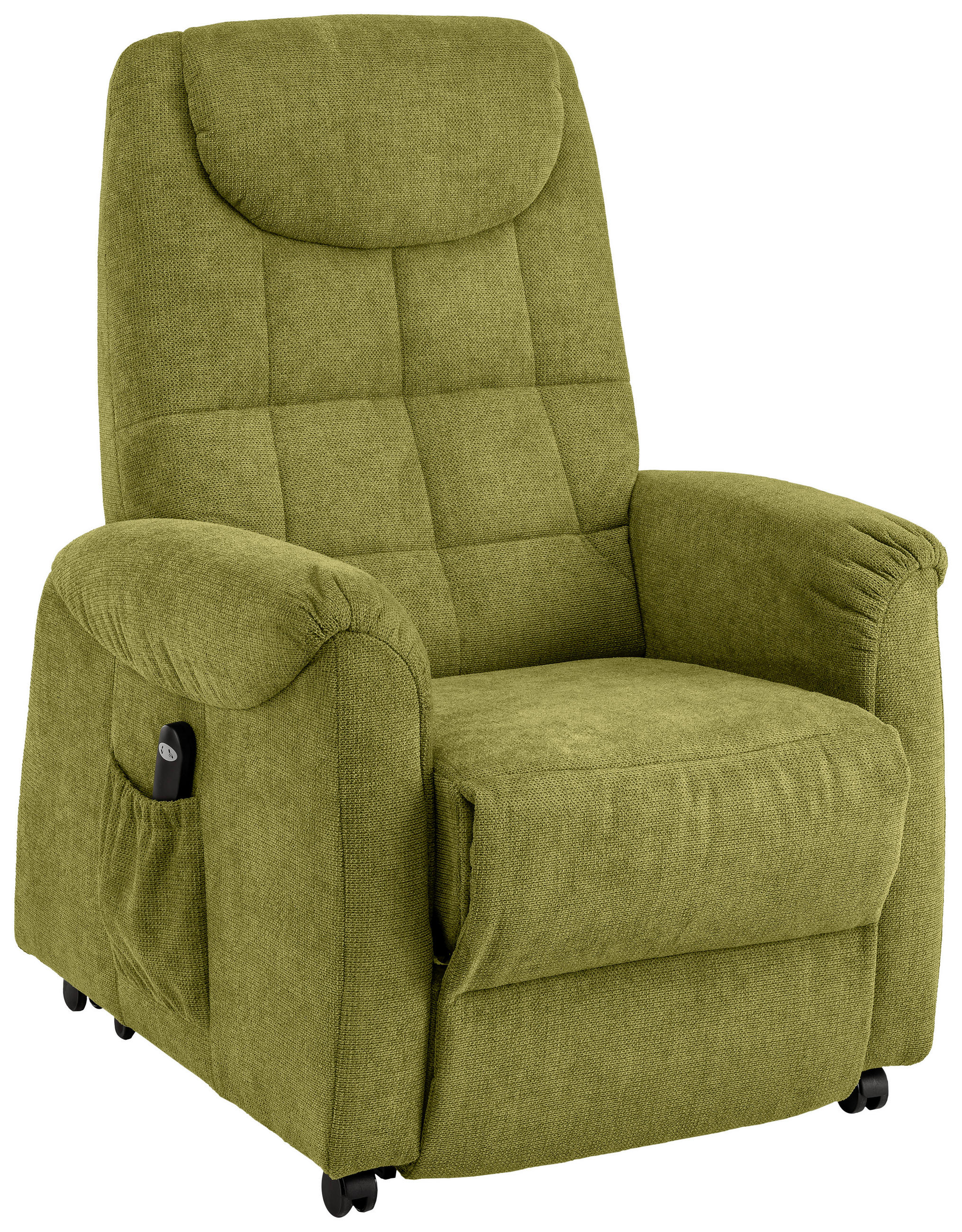 FERNSEHSESSEL Mikrofaser Grün  - Schwarz/Grün, Konventionell, Kunststoff/Textil (83/113/92cm) - Xora