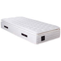 TASCHENFEDERKERNMATRATZE SOHO PILLOW TOP 100/200 cm Höhe ca. 32 cm 7 -Zonen - Weiß, Basics, Textil (100/200cm) - Livetastic