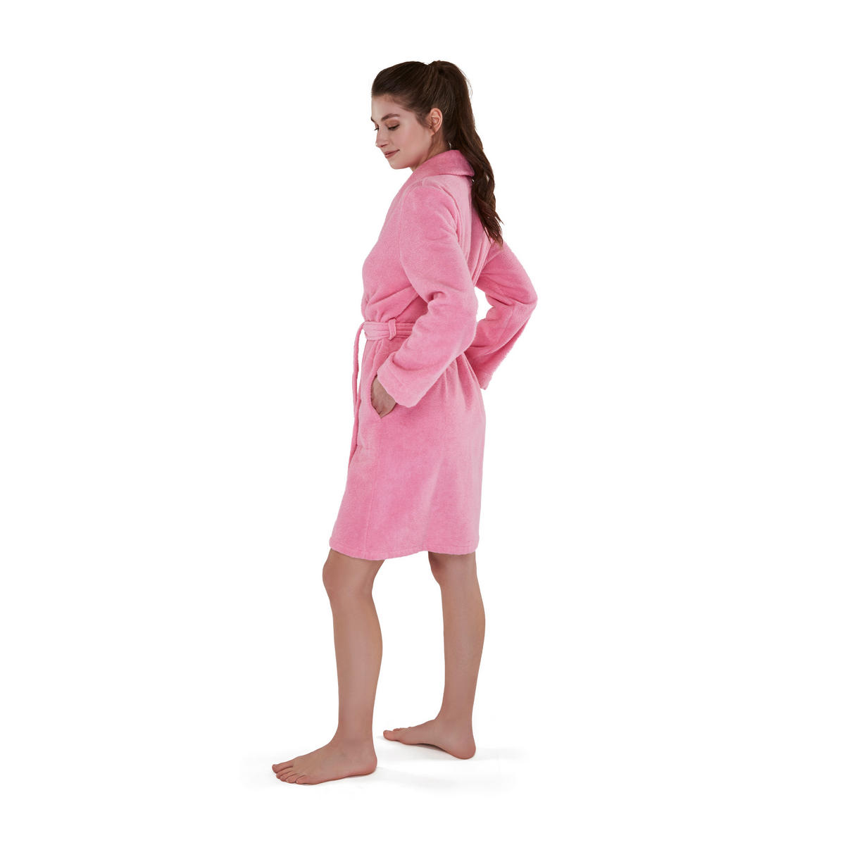 BADEMANTEL 38 Damen  - Pink, Basics, Textil (38null) - Moeve