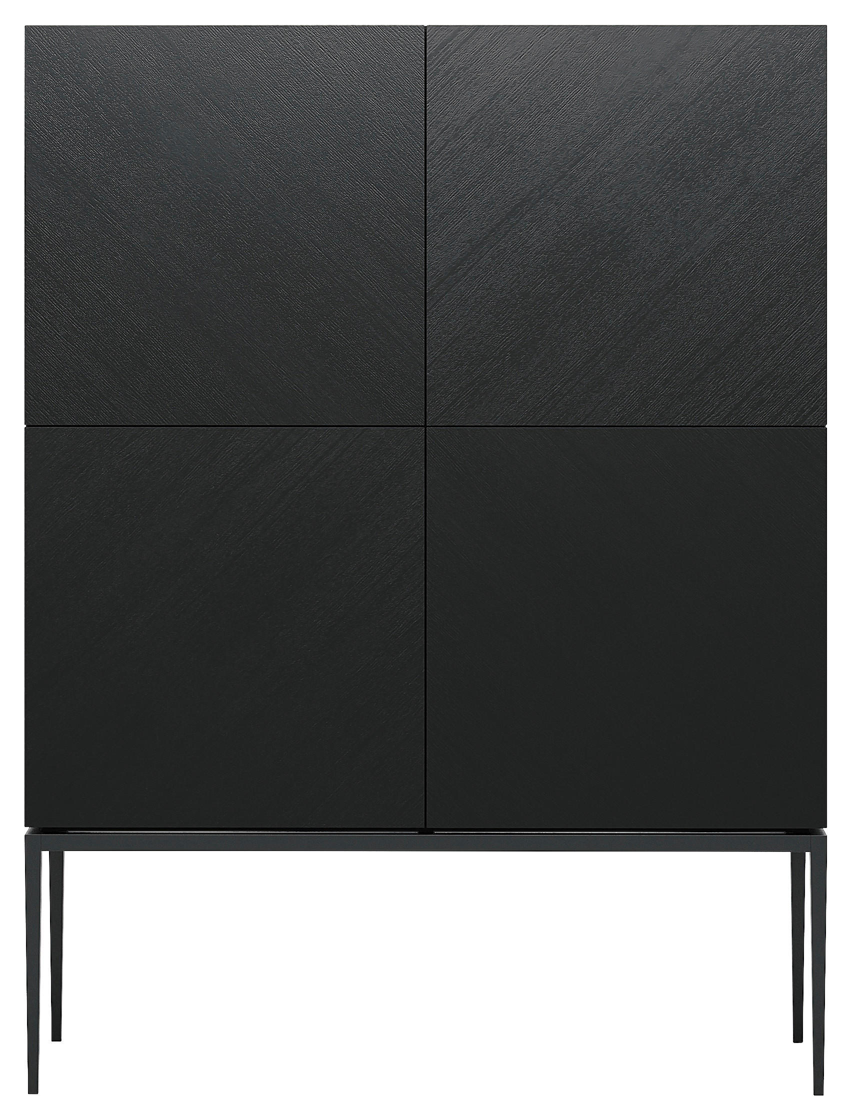 HIGHBOARD  in 120/160/40 cm  - Schwarz, Trend, Holzwerkstoff/Metall (120/160/40cm) - home24