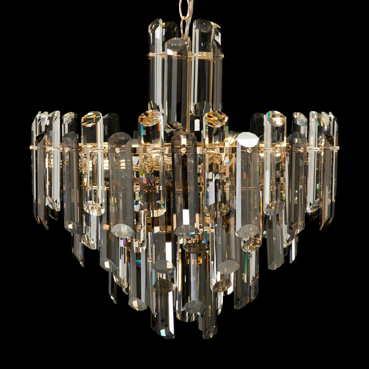 PENDELLEUCHTE 48,8/49,3/48,8 cm  - Goldfarben, Basics, Glas/Metall (48,8/49,3/48,8cm) - MAYTONI