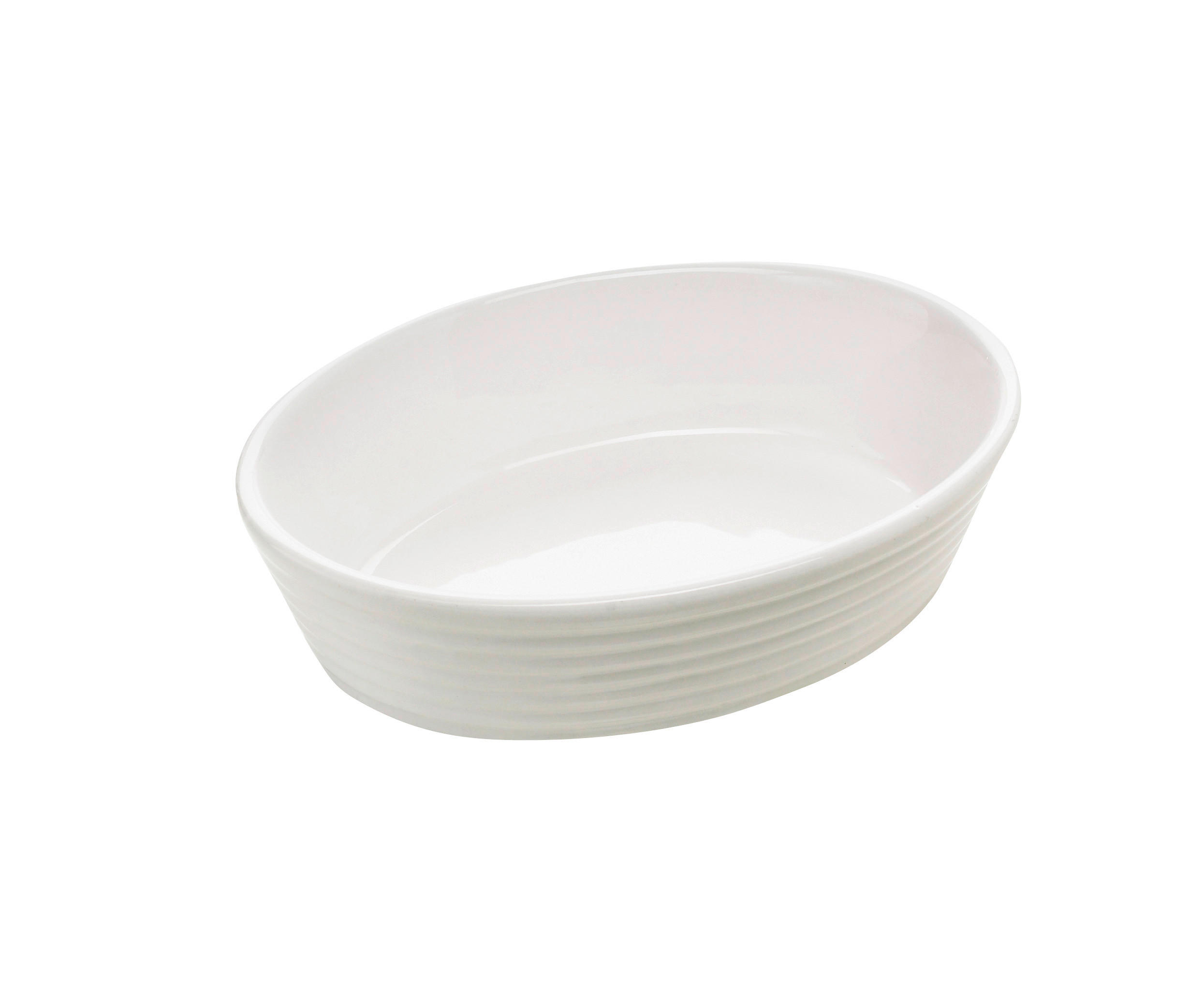 AUFLAUFFORM 20/14,5/5 cm   - Weiß, Basics, Keramik (20/14,5/5cm) - Homeware Profession.