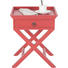 BEISTELLTISCH Pappel massiv rechteckig Rot - Rot, Trend, Holz (45/55/42cm) - Ambia Home