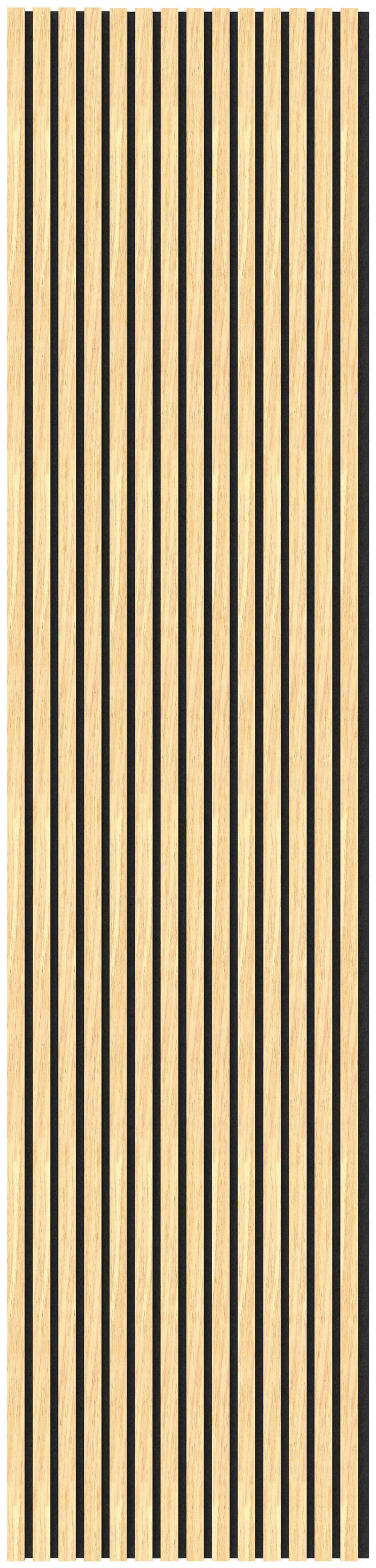AKUSZTIKUS PANEL - tölgyfa színű/bézsbarna, Konventionell, faalapú anyag (56,5/240/1,65cm) - Novel