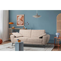 2-SITZER-SOFA Webstoff Blau, Gelb, Rot, Weiss  - Blau/Weiss, Design, Textil/Metall (157/85/92cm) - Livetastic