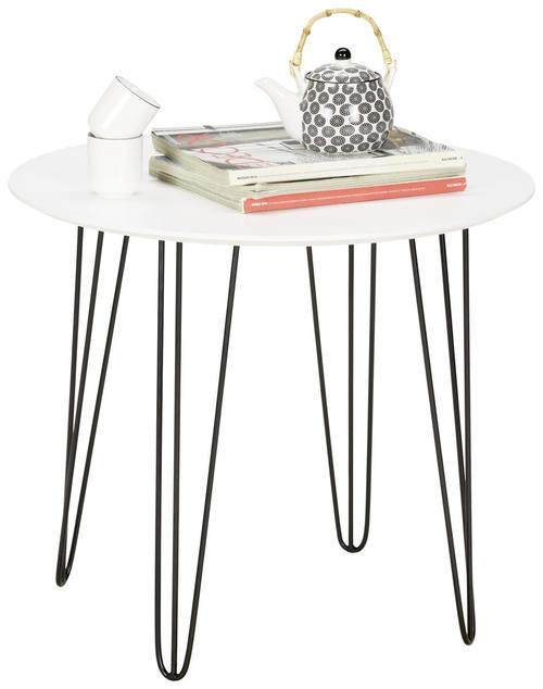 KLUB STOČIĆ 60/52/60 cm crna, bela - bela/crna, Moderno, metal/pločasti materijal (60/52/60cm)