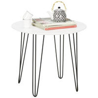 KLUB STOLIĆ crna, bijela  metal, drvni materijal  - bijela/crna, Moderno, drvni materijal/metal (60/52/60cm)