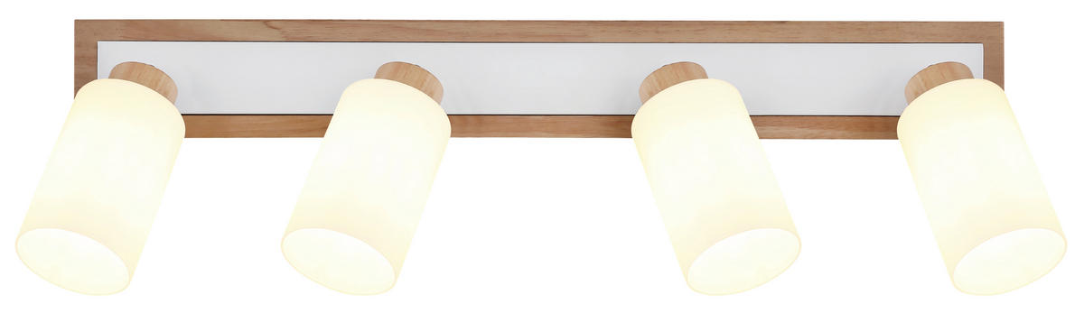 STRAHLER Rowena 81/10,3/22 cm  - Chromfarben/Opal, Design, Glas/Holz (81/10,3/22cm) - Globo