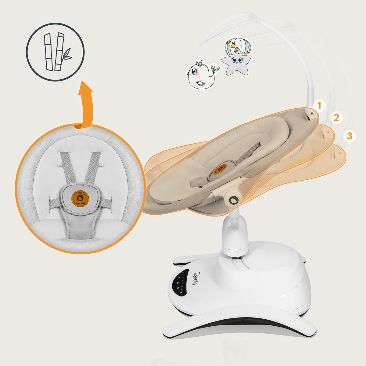 SCHAUKELWIPPE  - Basics (61,5/28,8/51,6cm) - Lionelo
