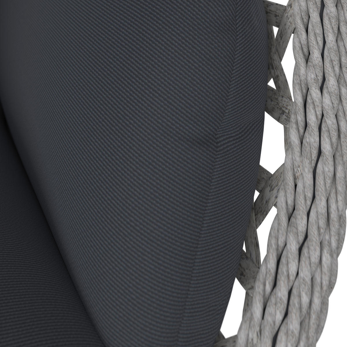 HÄNGESESSEL 94/111/68 cm  - Dunkelgrau/Grau, MODERN, Kunststoff/Textil (94/111/68cm) - Ambia Garden