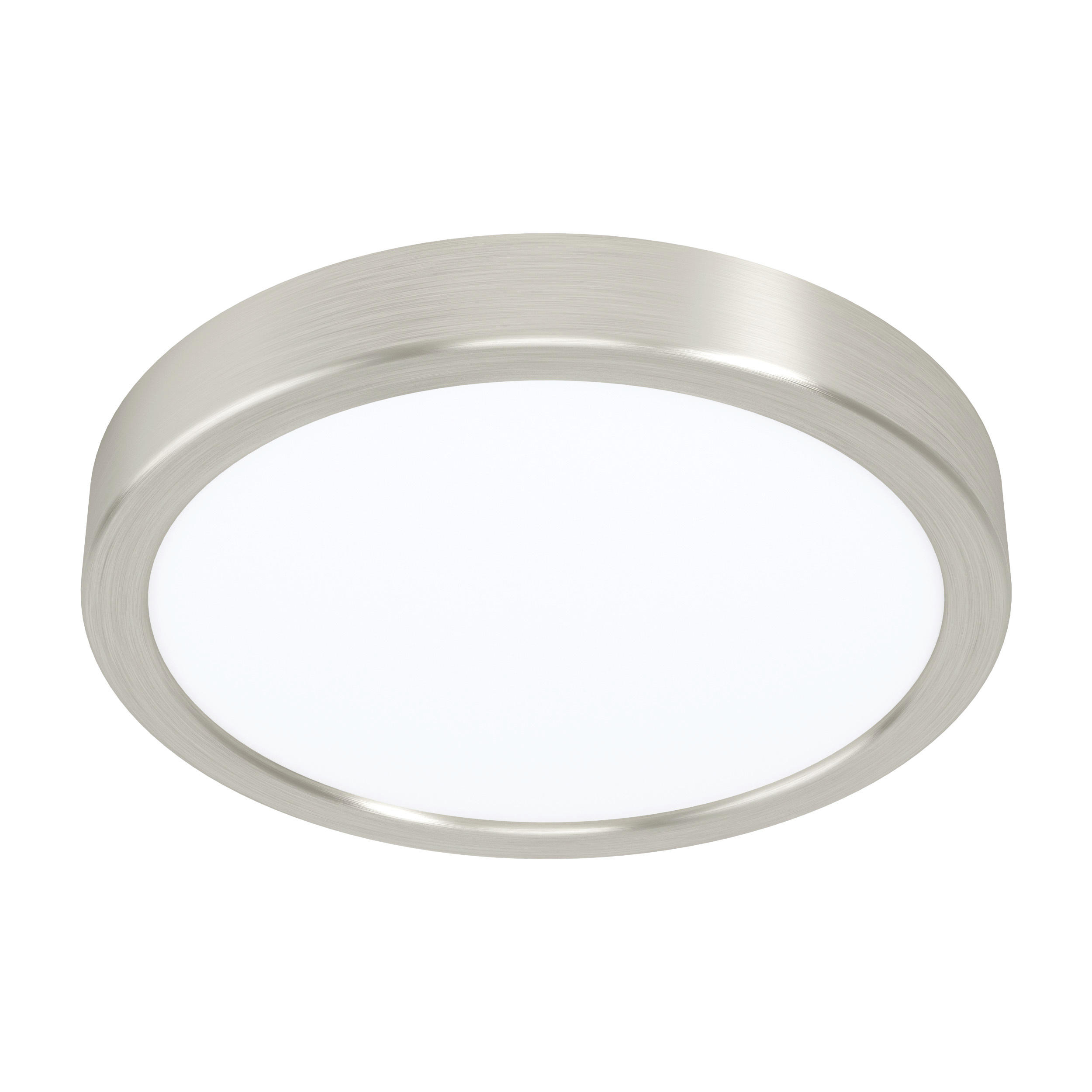 LED-DECKENLEUCHTE FUEVA 21/2,8 cm   - Weiß/Nickelfarben, Basics, Kunststoff/Metall (21/2,8cm) - Novel