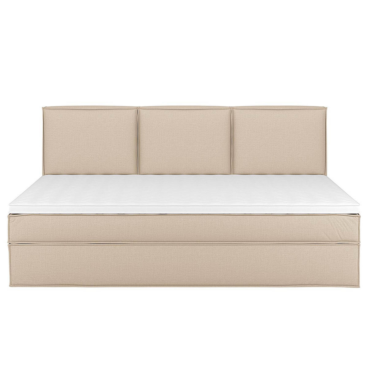 BOXSPRINGBETT 270/200 cm  in Beige  - Beige, Design, Textil (270/200cm) - home24