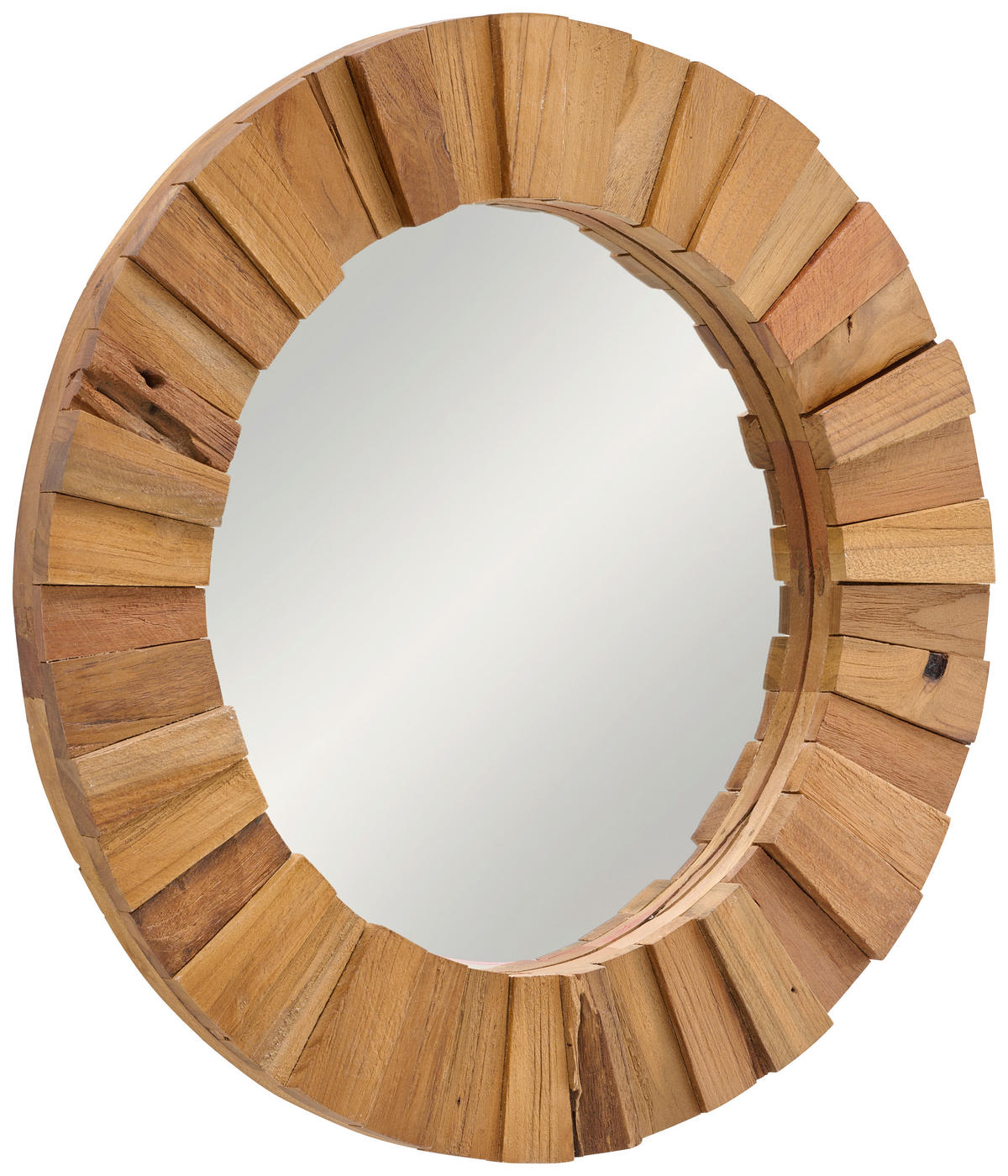 STENSKO OGLEDALO, 60/60/4 cm les, steklo  - barva tikovine, Trend, steklo/les (60/60/4cm) - Landscape
