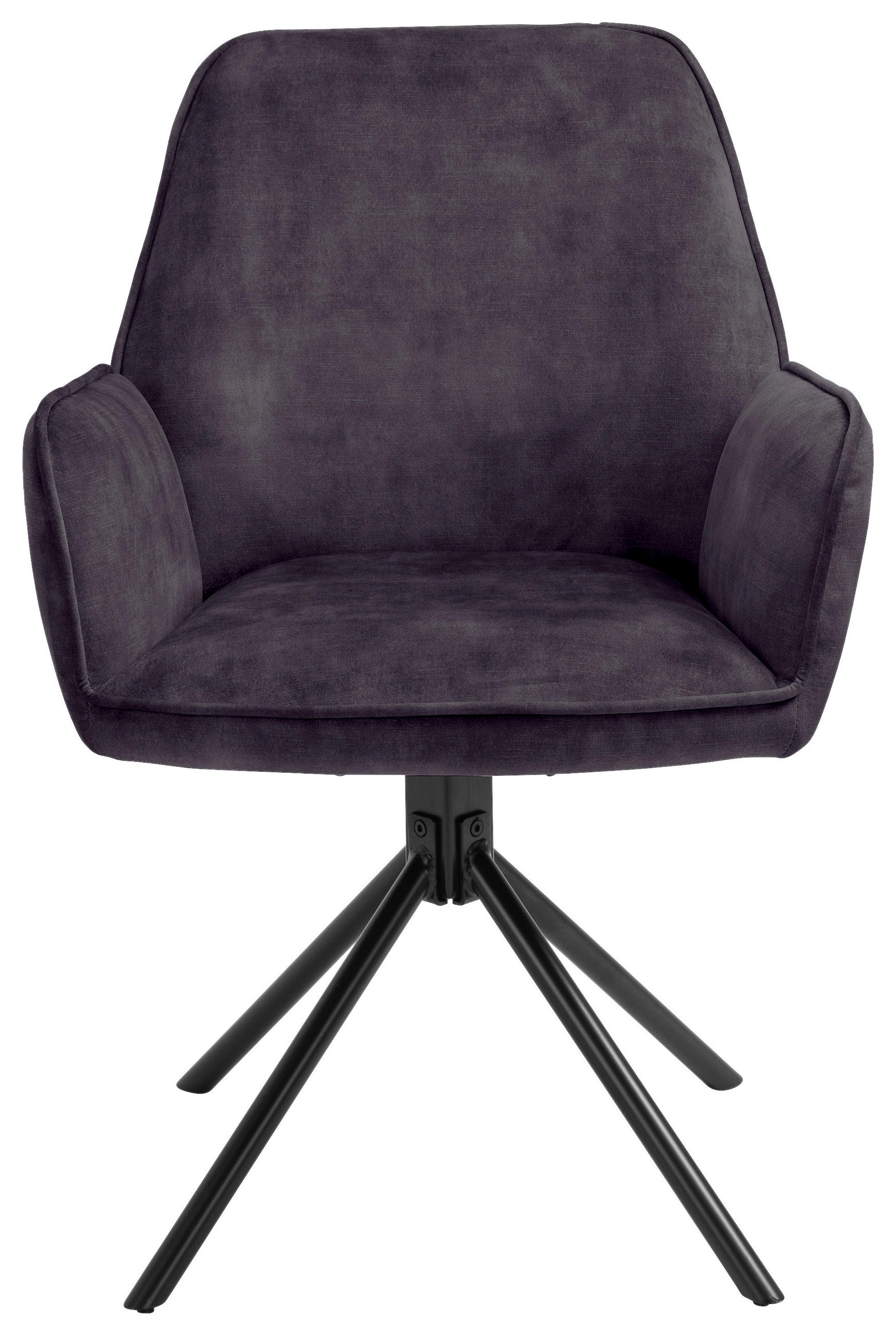 STOLIČKA, 62/89/61 cm - tmavosivá, Basics, kov/textil (62/89/61cm) - Cantus