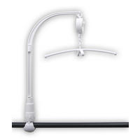 Niermann Mobilehalter mit Spieluhr für Rundstäbe  - Weiß, Basics, Kunststoff (30/58cm)