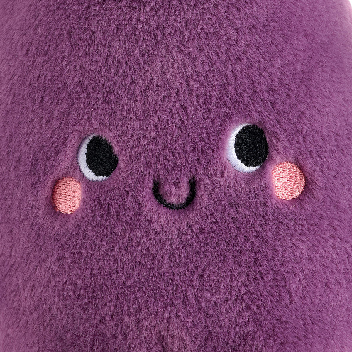 PLÜSCHFIGUR  - Lila/Braun, Trend, Kunststoff/Textil (15/26/14cm) - Patinio