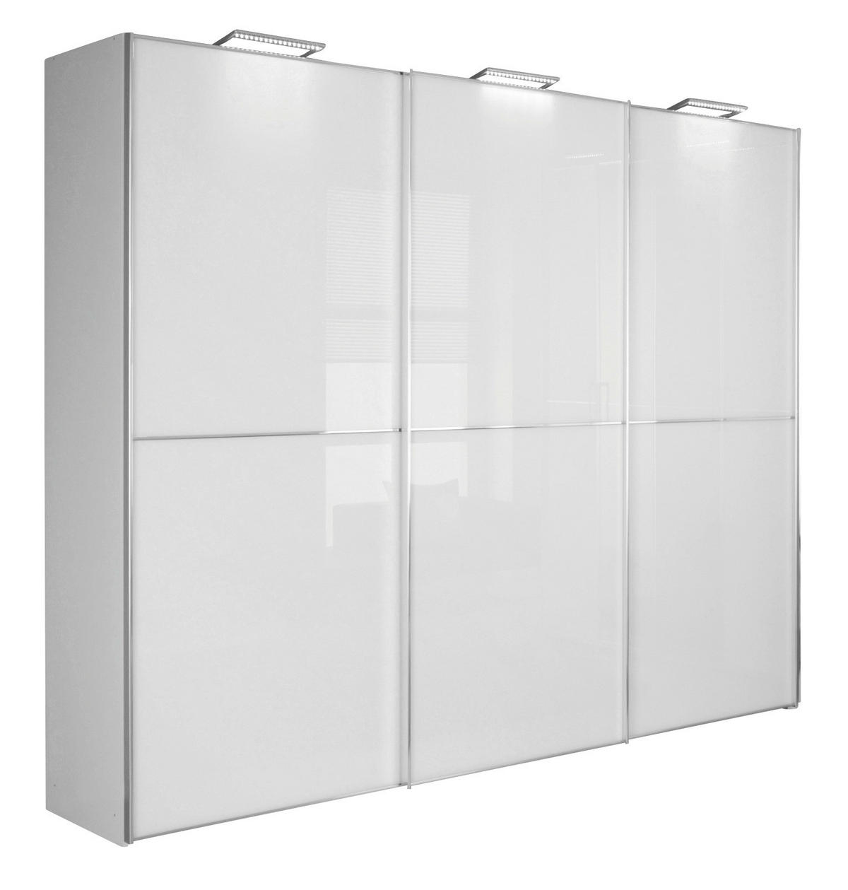 SCHWEBETÜRENSCHRANK 249/222/68 cm 3-türig Weiß von MODERANO