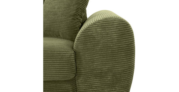 BIGSOFA  in Cord Olivgrün  - Eichefarben/Olivgrün, KONVENTIONELL, Holz/Textil (270/72/109cm) - Carryhome
