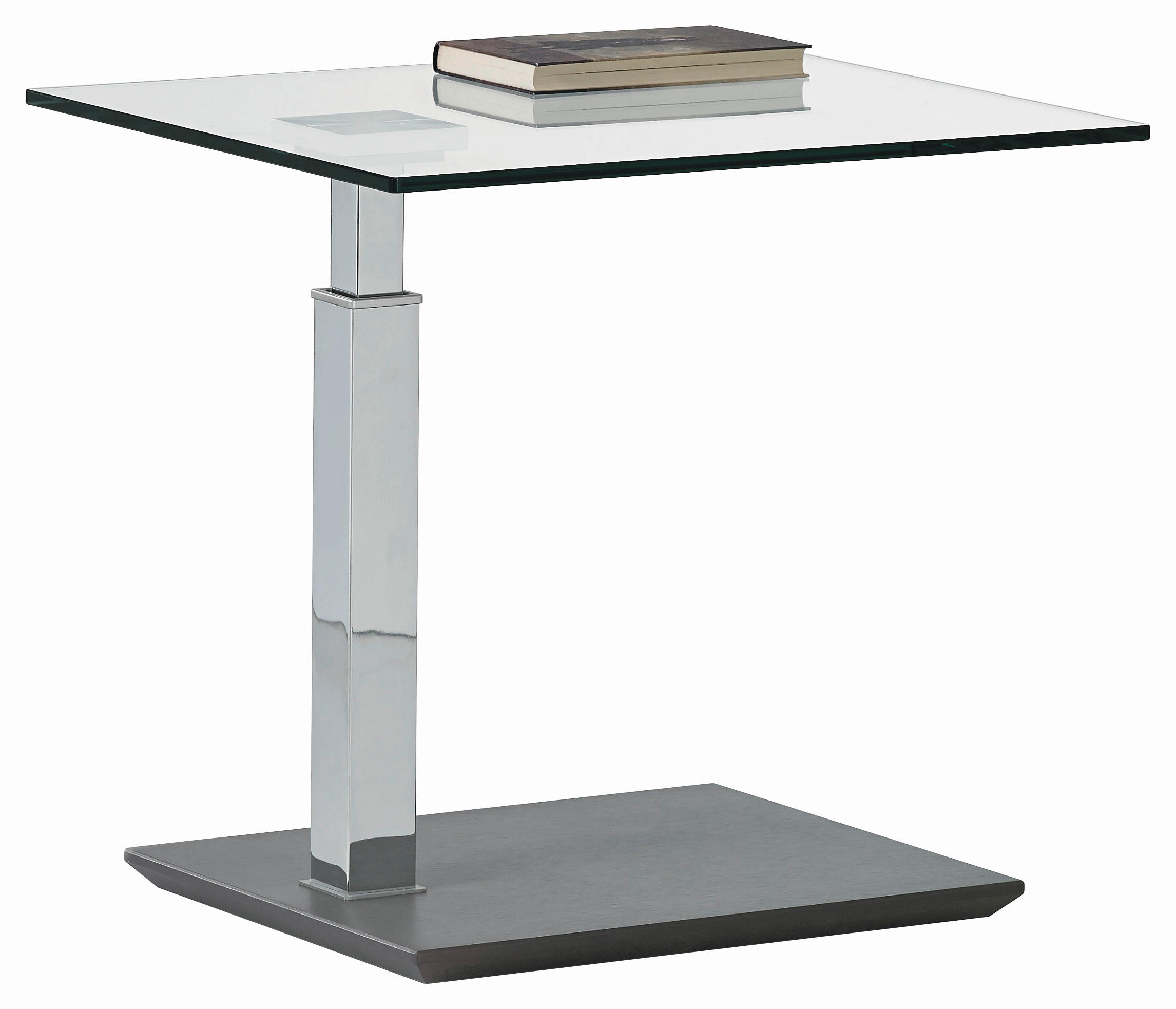 COUCHTISCH in Metall, Glas, Holzwerkstoff 55/47/47-63 cm  - Design, Glas/Holzwerkstoff (55/47/47-63cm) - Venda
