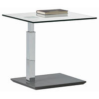 COUCHTISCH in Metall, Glas, Holzwerkstoff 55/47/47-63 cm  - Design, Glas/Holzwerkstoff (55/47/47-63cm) - Venda