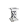 BEISTELLTISCH in Glas, Holzwerkstoff 30,8/51/30,8 cm - Silberfarben, Trend, Glas/Holzwerkstoff (30,8/51/30,8cm) - Ambia Home