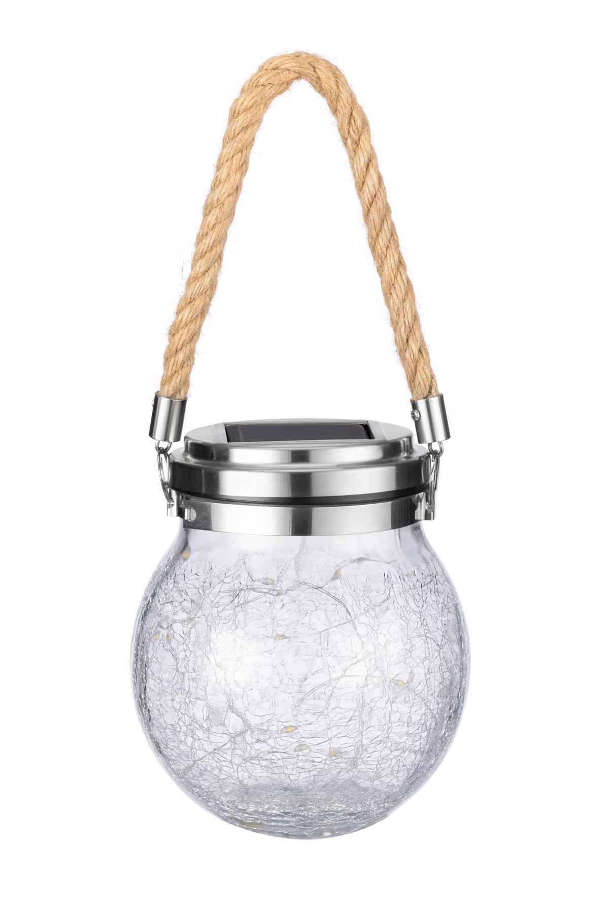 SOLÁRNÍ SVÍTIDLO, 12/14 cm - čiré, Basics, kov/sklo (12/14cm) - Ambia Garden