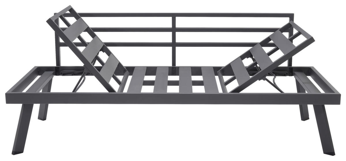 3-SITZER-BANK 180/82/80,1 cm Flachgewebe Dunkelgrau  - Dunkelgrau, MODERN, Textil/Metall (180/82/80,1cm) - Amatio
