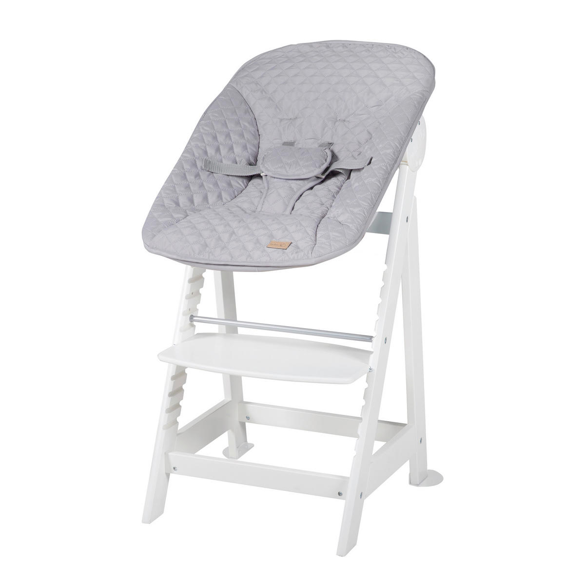 HOCHSTUHL roba Style BornUp Grau, Silberfarben, Weiß Grau/Weiß  - Silberfarben/Weiß, Basics, Holzwerkstoff/Textil (52/94/66,5cm) - Roba