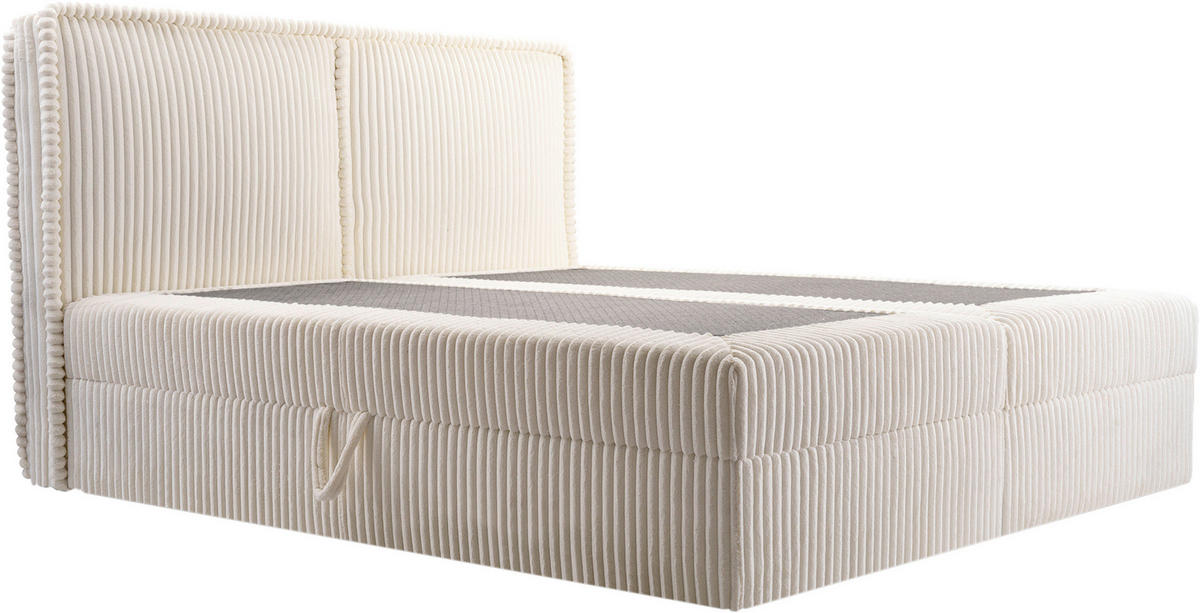 BOXBETT 160/200 cm  in Beige  - Beige/Schwarz, MODERN, Holz/Kunststoff (160/200cm) - MID.YOU