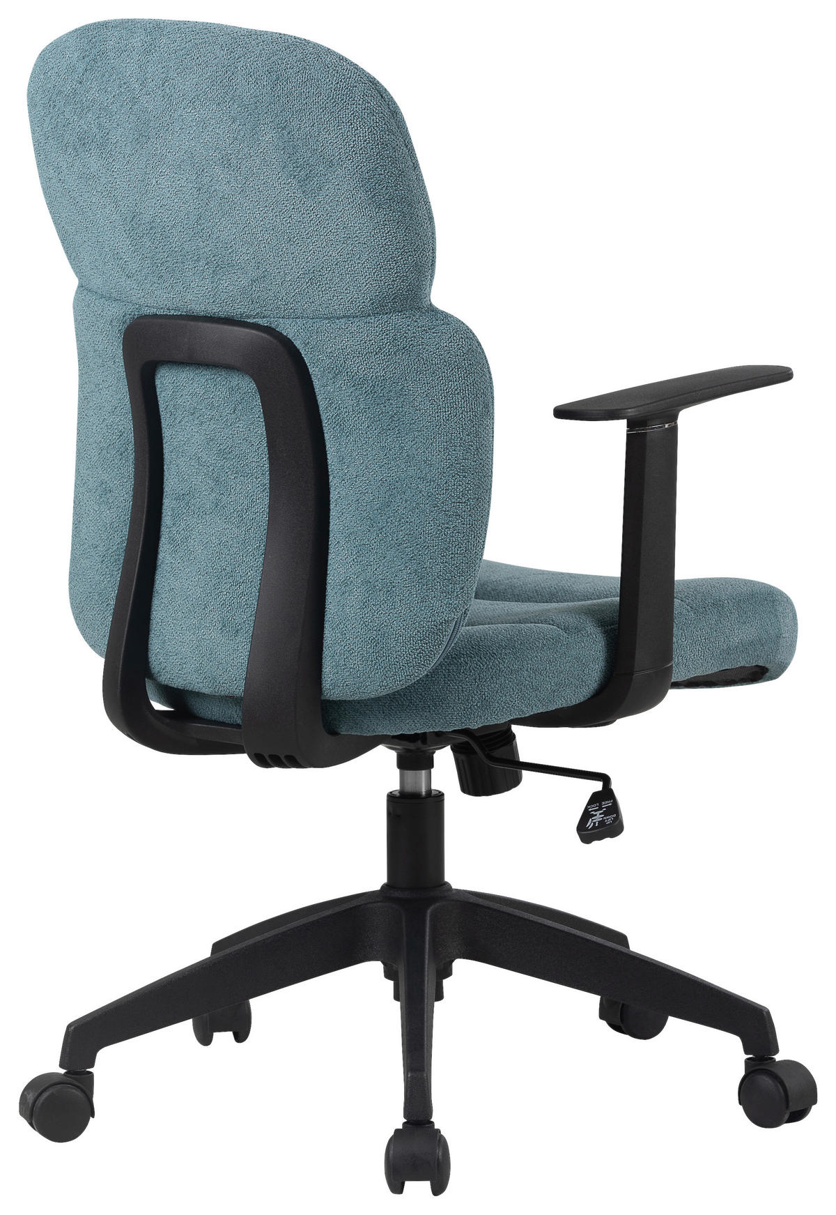 OTOČNÁ ŽIDLE, tkaná látka, modrá, černá - modrá/černá, Design, textil/plast (60/93,5-101/57cm) - Modante
