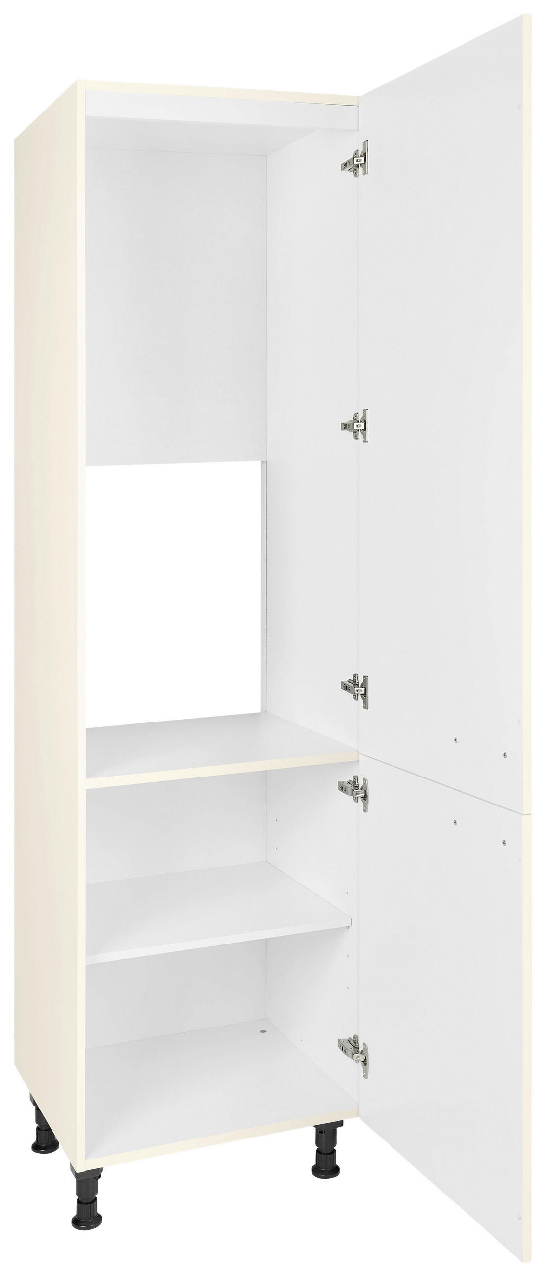 GERÄTEUMBAUSCHRANK 60/216,6/58 cm  in Magnolie  - Edelstahlfarben/Magnolie, MODERN, Holzwerkstoff/Metall (60/216,6/58cm) - Nobilia
