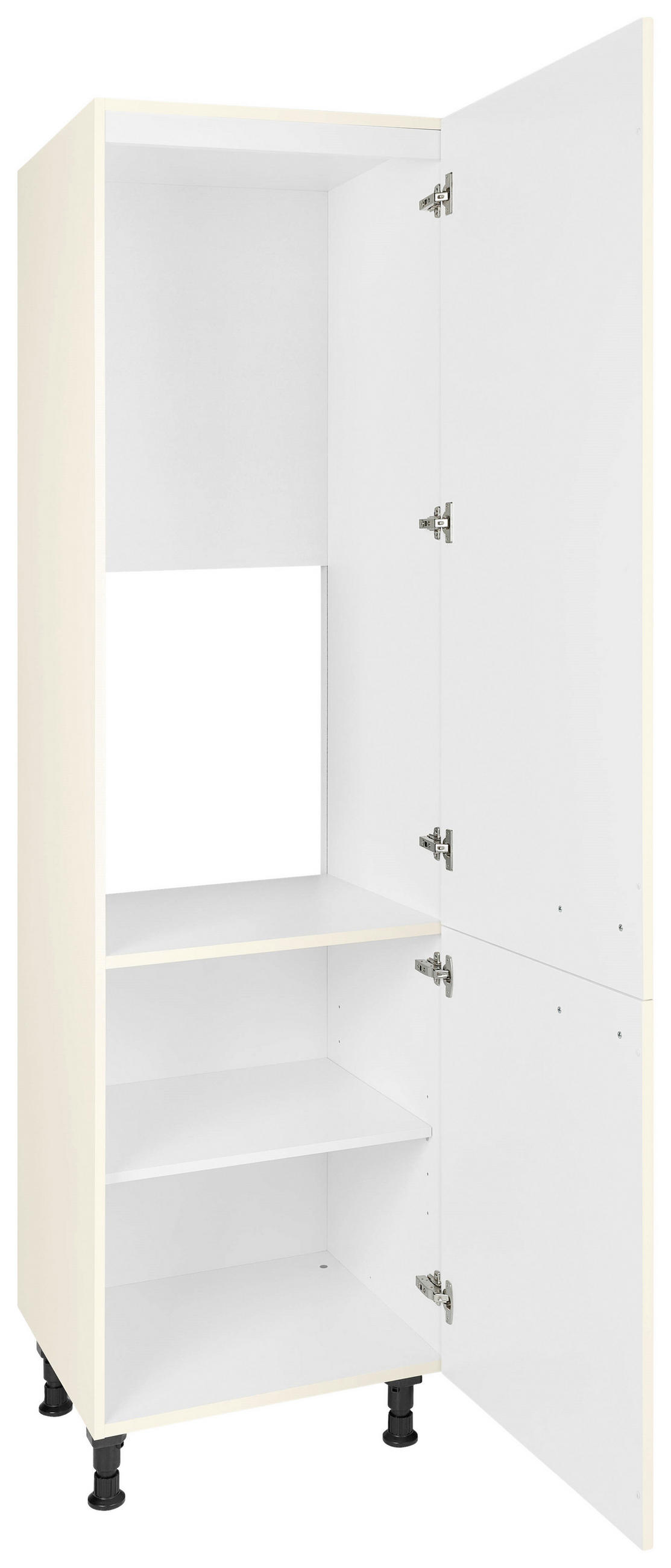 GERÄTEUMBAUSCHRANK 60/216,6/58 cm  in Magnolie  - Edelstahlfarben/Magnolie, MODERN, Holzwerkstoff/Metall (60/216,6/58cm) - Nobilia