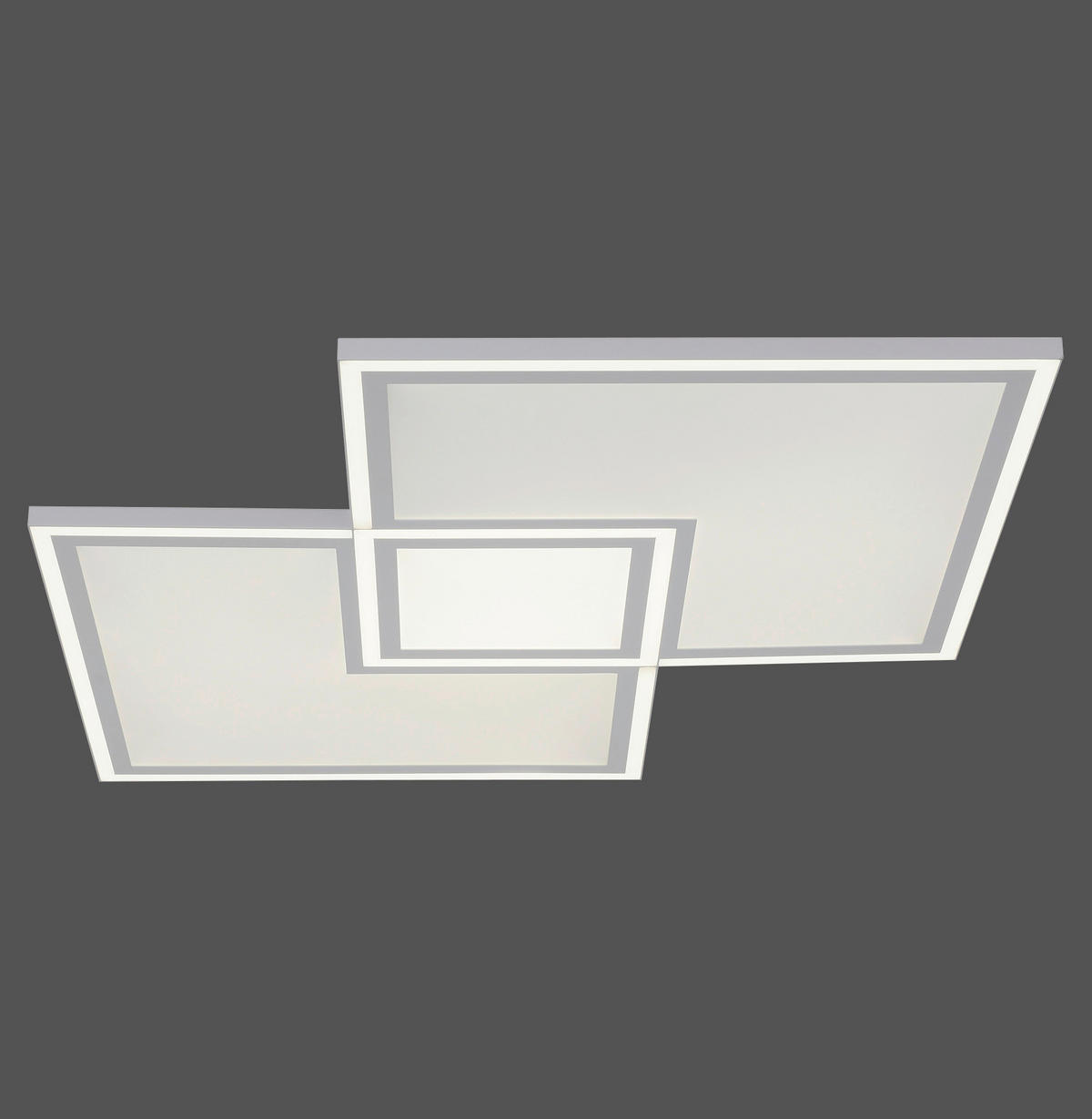 LED-DECKENLEUCHTE Edging 67,7/67,7/5,8 cm   - Weiß, Design, Kunststoff/Metall (67,7/67,7/5,8cm)