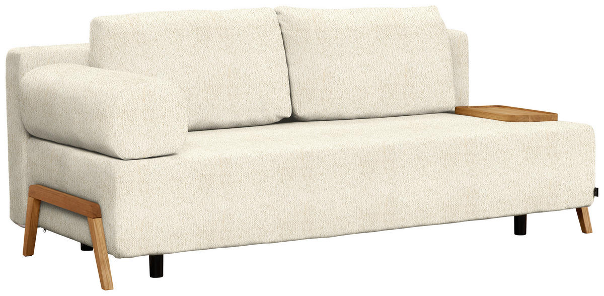 SCHLAFSOFA in Holz, Textil Creme  - Creme/Naturfarben, Design, Holz/Textil (211/88/102cm) - Niels Andersson
