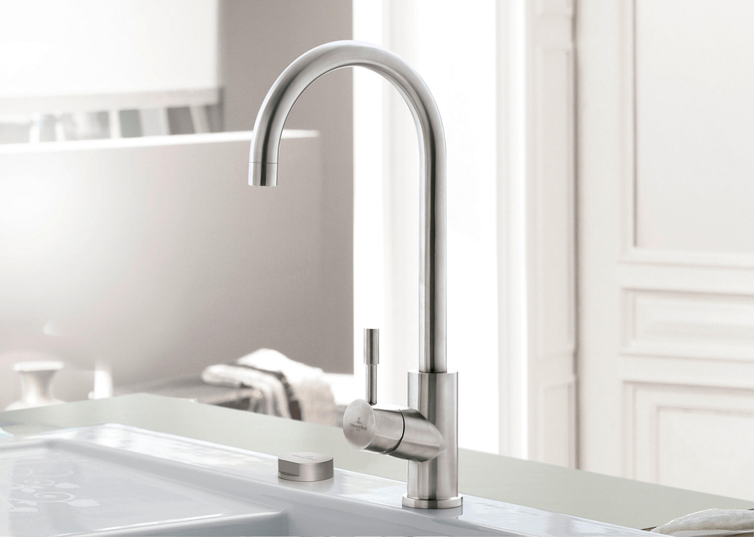 KÜCHENARMATUR 925300LC  - Edelstahlfarben, Basics, Metall (4,5/40,5/21,5cm) - Villeroy & Boch