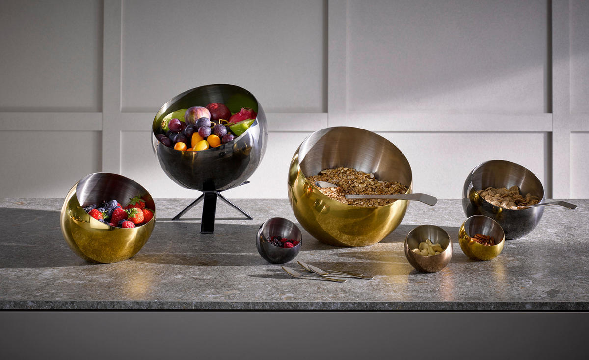 SCHALE SPHERE   - Kupferfarben, Basics, Metall (8/8/7cm)