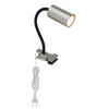 LAMPA SO ŠTIPCOM, GU10, 10/5,5/41,5 cm - čierna/niklová, Basics, kov/plast (10/5,5/41,5cm) - Globo