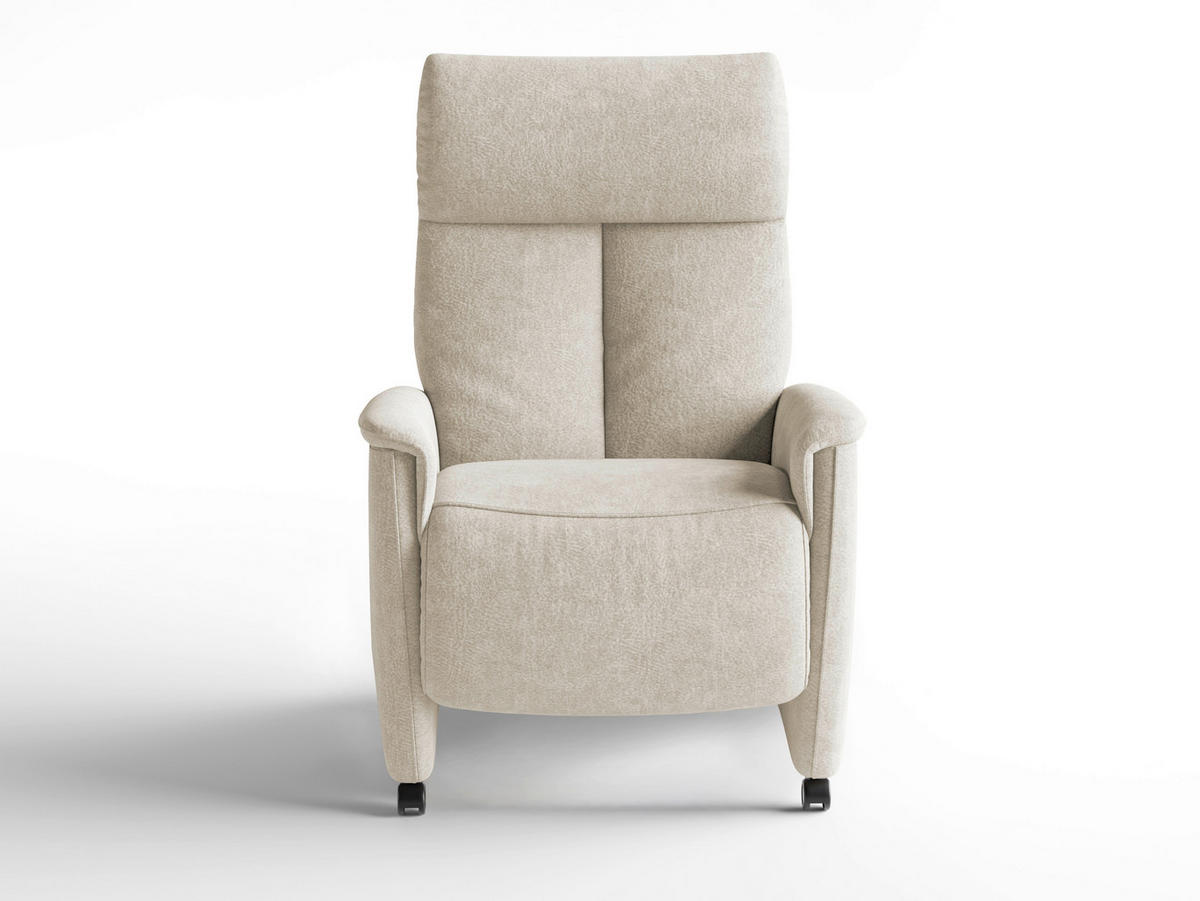 RELAXSESSEL in Textil Silberfarben  - Silberfarben/Schwarz, Basics, Kunststoff/Textil (76/114/84cm) - Sit & More
