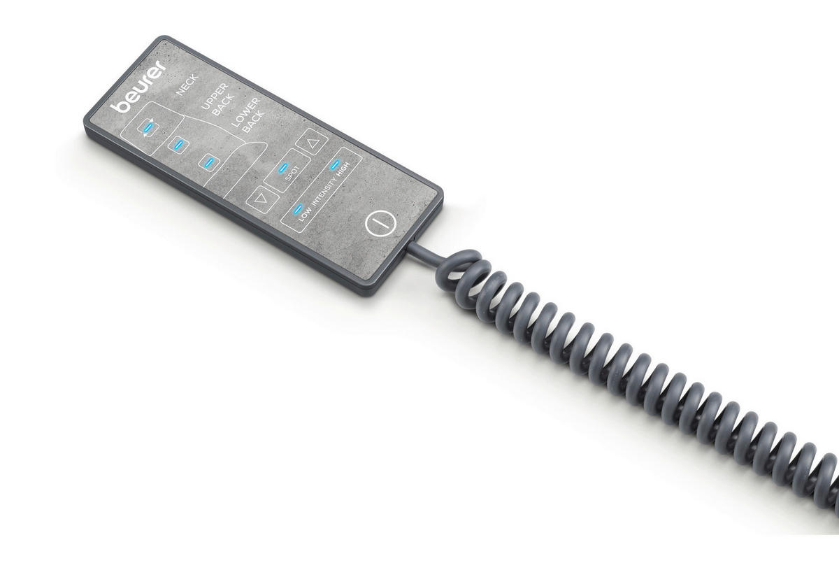 MASSAGESITZAUFLAGE - Grau, Basics (21,7/60,8/87cm) - Beurer