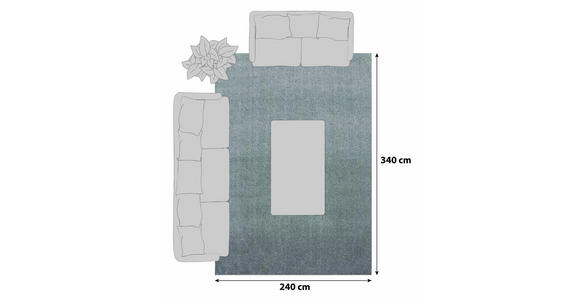 HOCHFLORTEPPICH 240/340 cm ATA 7000 Beige - Beige, Design, Textil (240/340cm) - Novel