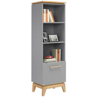 REGAL  48,2/161,3/39,6 cm Eichefarben, Schieferfarben  - Schieferfarben/Eichefarben, Modern, Holz/Holzwerkstoff (48,2/161,3/39,6cm) - Paidi