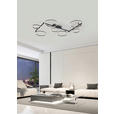 LED-DECKENLEUCHTE 118/127/12 cm  - Schwarz, Design, Kunststoff/Metall (118/127/12cm) - Novel
