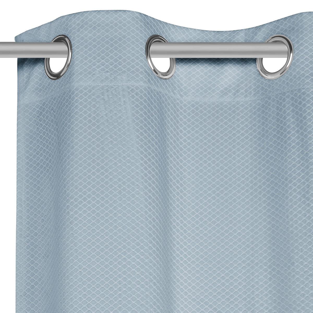 PERDEA CU INELE TIP CAPSĂ obscuritate  - albastru, Konventionell, textil (140/245cm) - Esposa