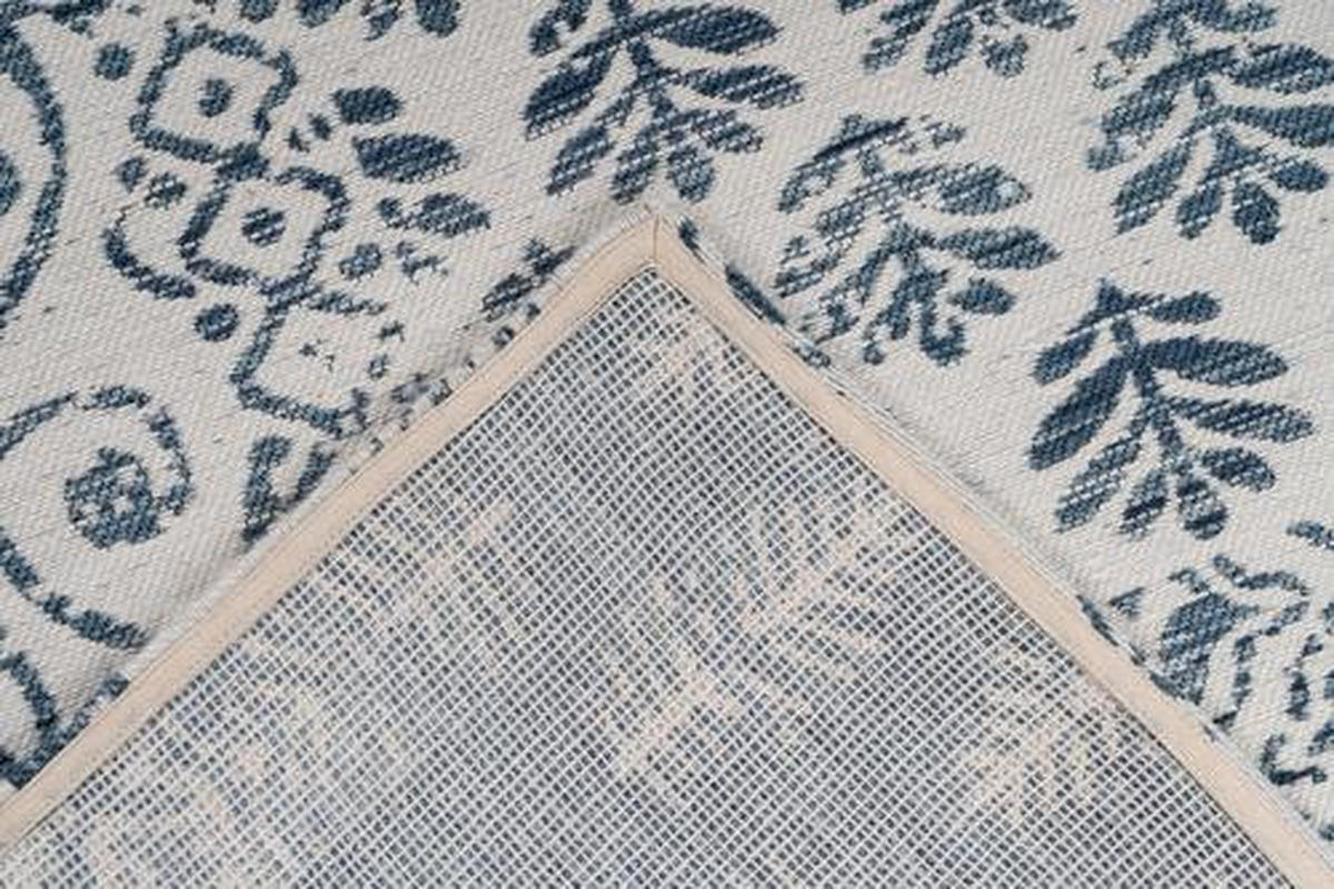 VONKAJŠÍ KOBEREC, 80/150 cm, krémová, tmavomodrá - krémová/tmavomodrá, Lifestyle, textil/plast (80/150cm)