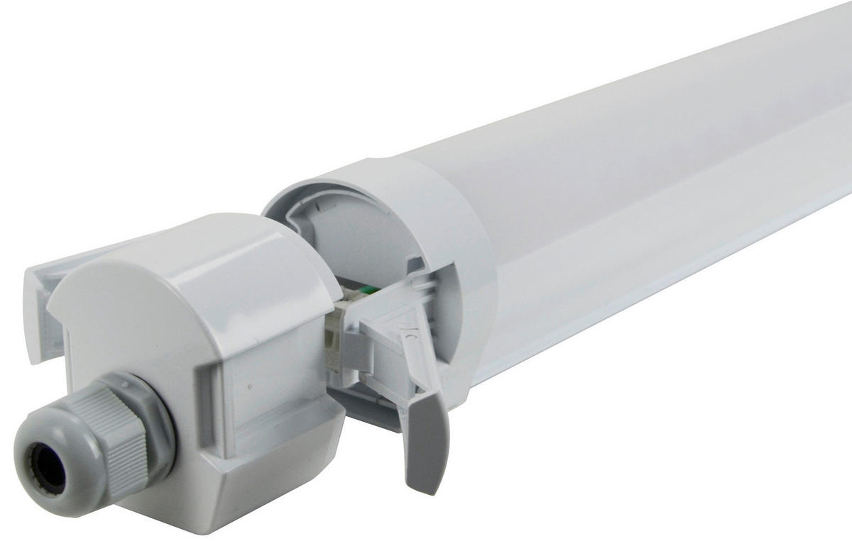 LED-DECKENLEUCHTE pro 62/6/6 cm  - Hellgrau, Basics, Kunststoff (62/6/6cm)