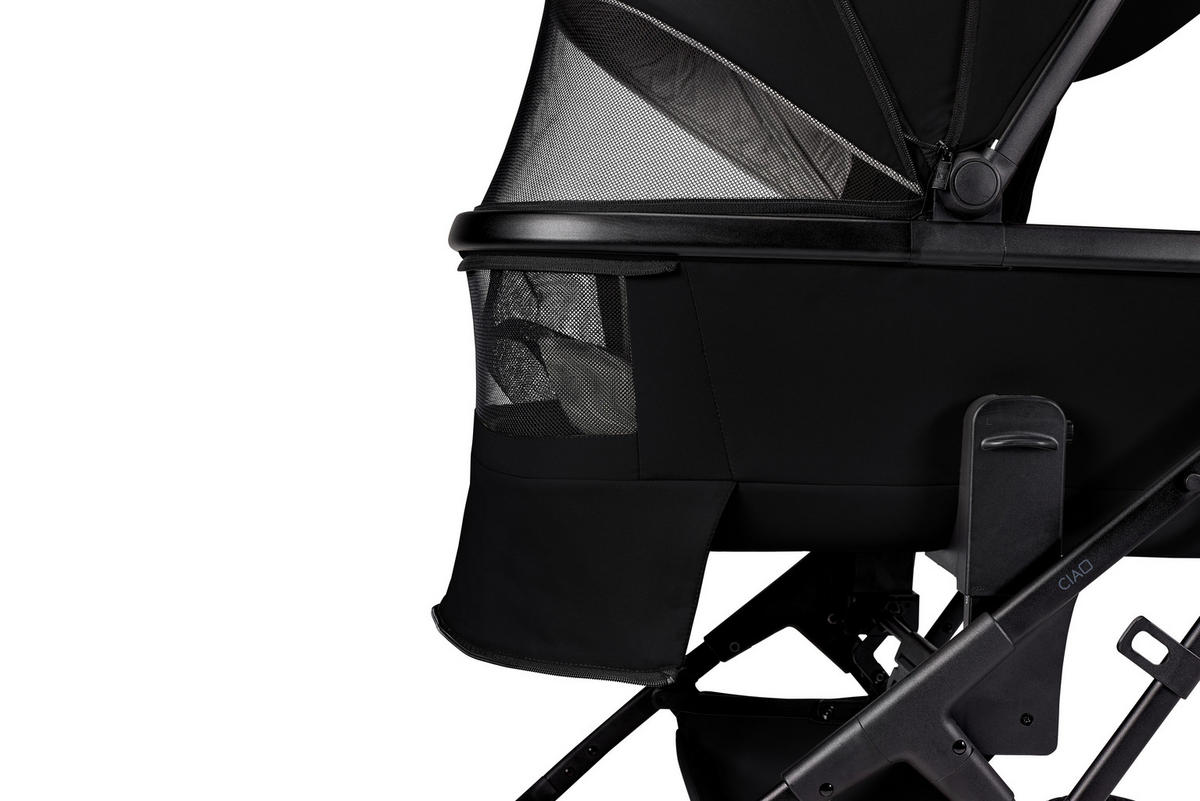 KOMBIKINDERWAGEN  Ciao  onyx  - Schwarz, Basics, Textil (116/57/94cm) - Moon
