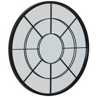 WANDSPIEGEL 80/80/3 cm  - Schwarz, Design, Glas/Holzwerkstoff (80/80/3cm) - MID.YOU