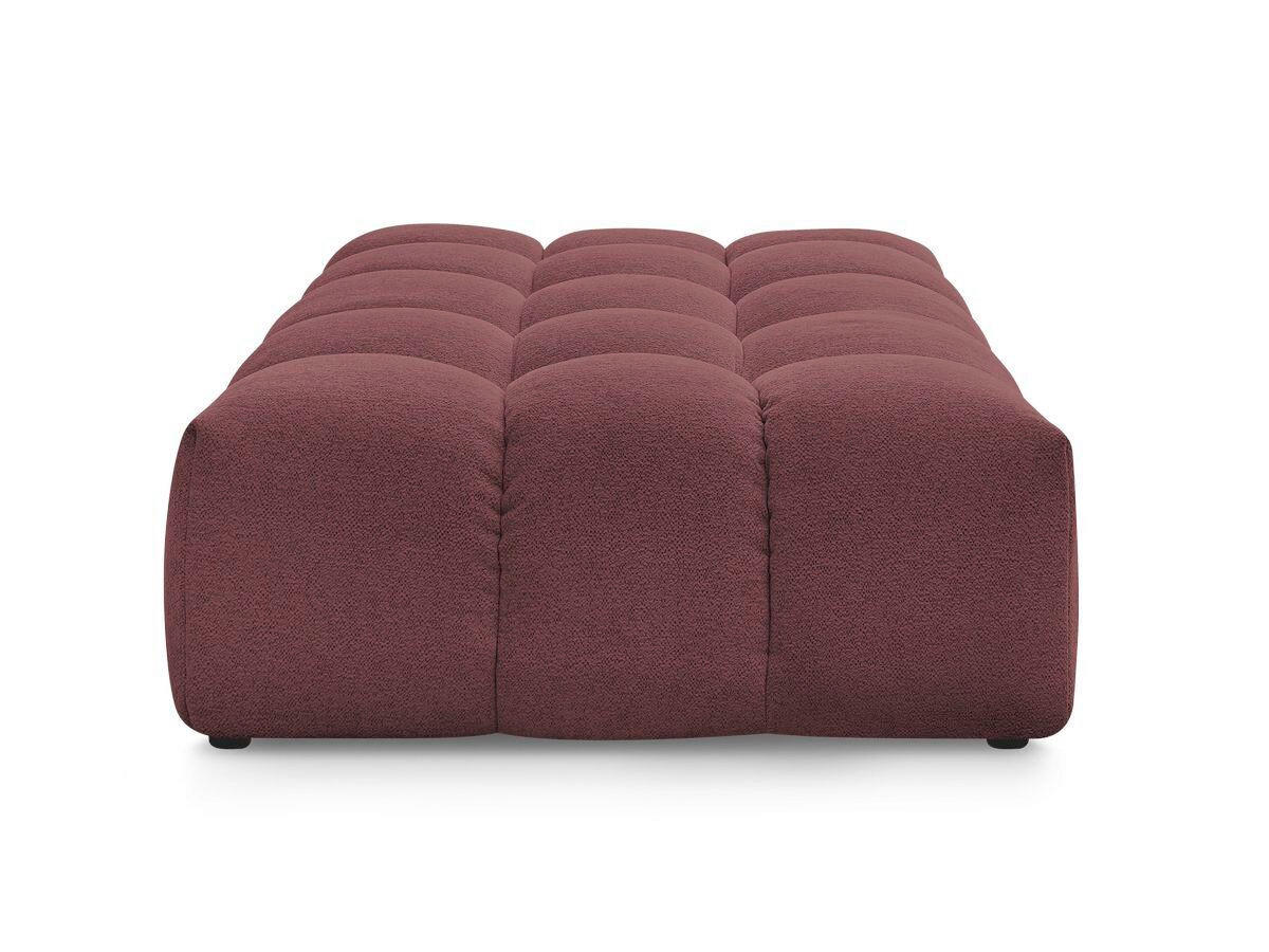 HOCKER EVEREST Flachgewebe Rot  - Rot/Schwarz, MODERN, Kunststoff/Textil (166/100/40cm)